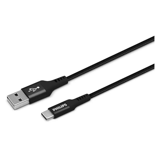 Philips USB kabel 2 meter USB-A til USB-C