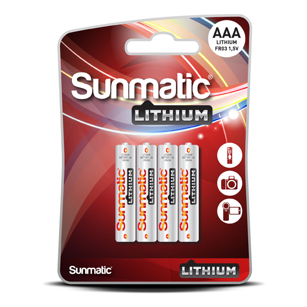 Sunmatic lithium bat. aaa 1,5 V