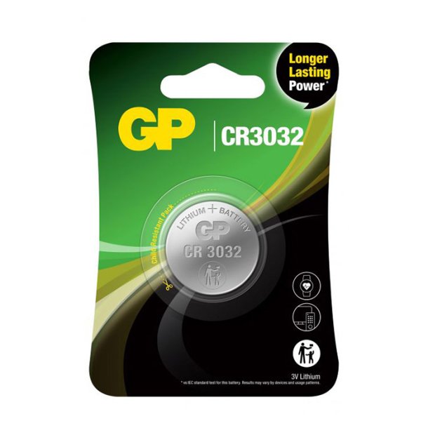 GP CR3032 Knapcelle Batteri 1 stk.