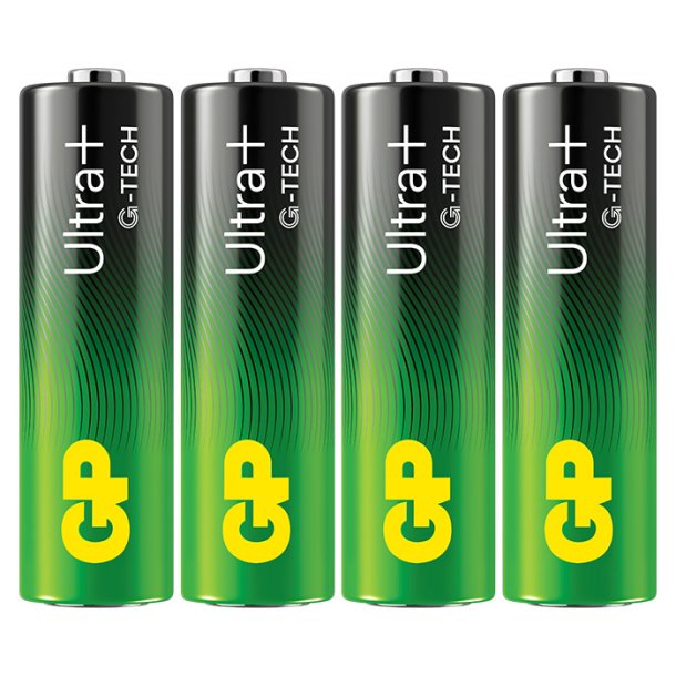 GP Ultra Plus Alkaline AA-batteri 15AUP/LR6 4-pak