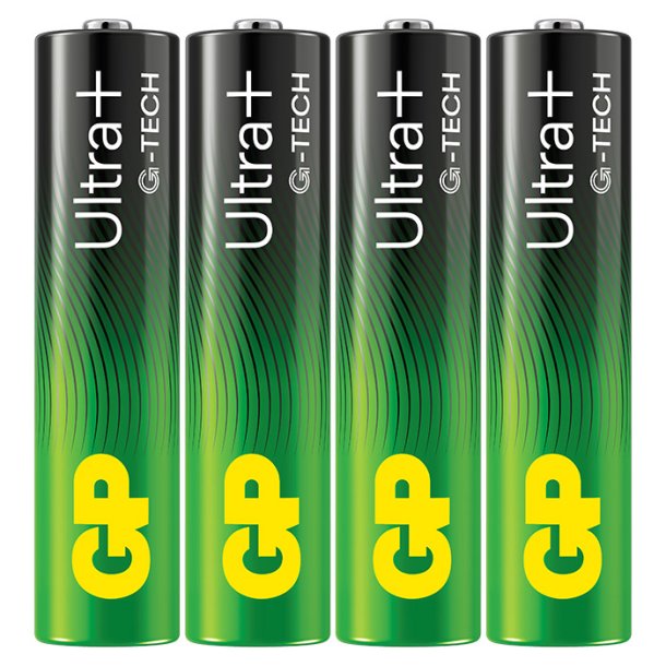 GP Ultra Plus Alkaline AAA-batteri 24AUP/LR03 4-pak