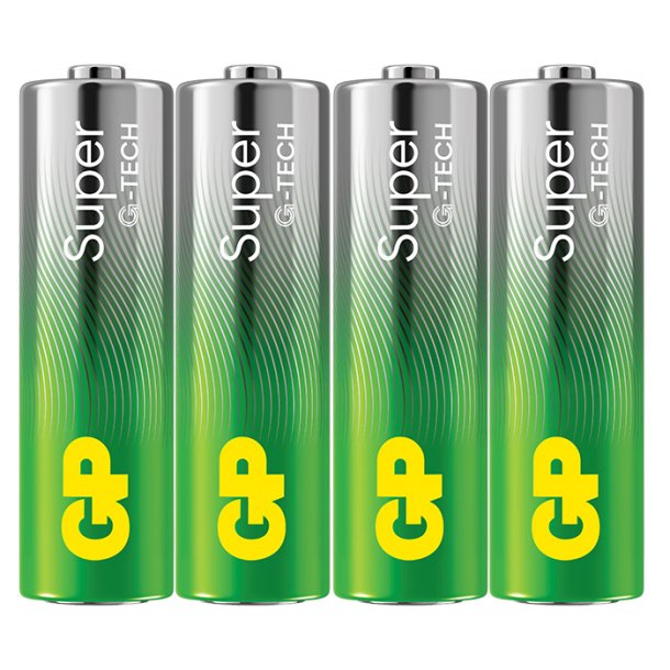 GP Super Alkaline AA-batteri 15A/LR6 4-pak