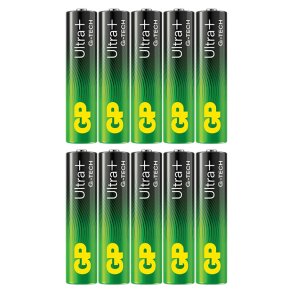 GP Ultra Plus Alkaline AAA-batteri 24AUP/LR03 10-pak