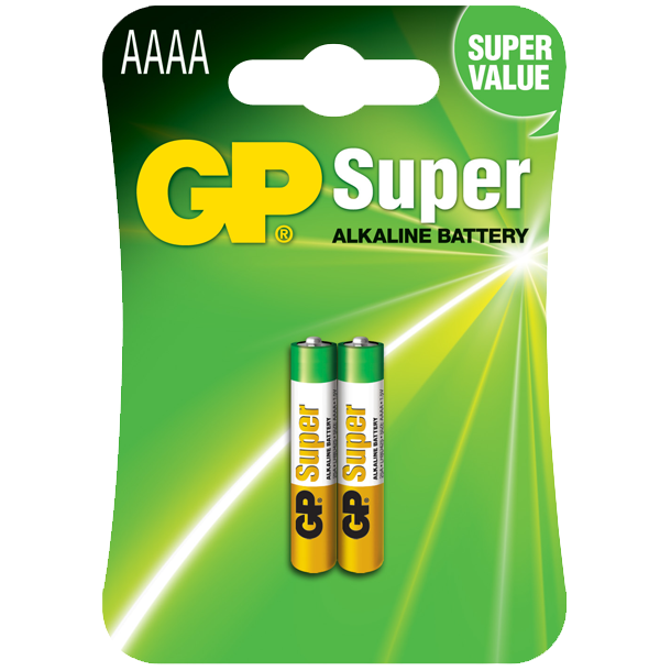 Gp 25a-u2 /lr61/aaaa batterier 2 stk.