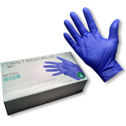 Nitrilhandsker SUPER elastiske 200 stk. pudderfri bl S-XL