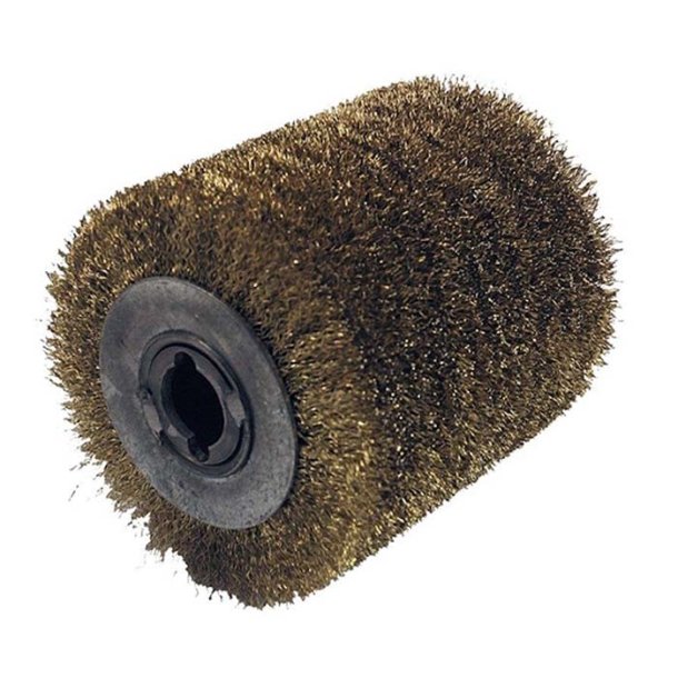 Brass steel hard brush wheel