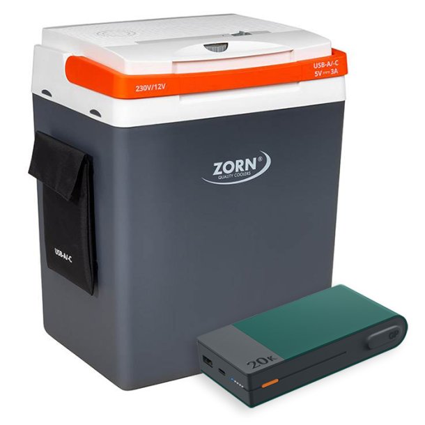 ZORN 30L elektrisk kleboks 12/230V inkl. Powerbank