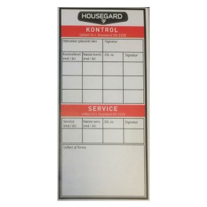 Kontrolm�rkat, pulverslukker 2kg