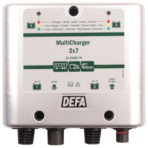 DEFA multicharger 12v 2x7a schuko
