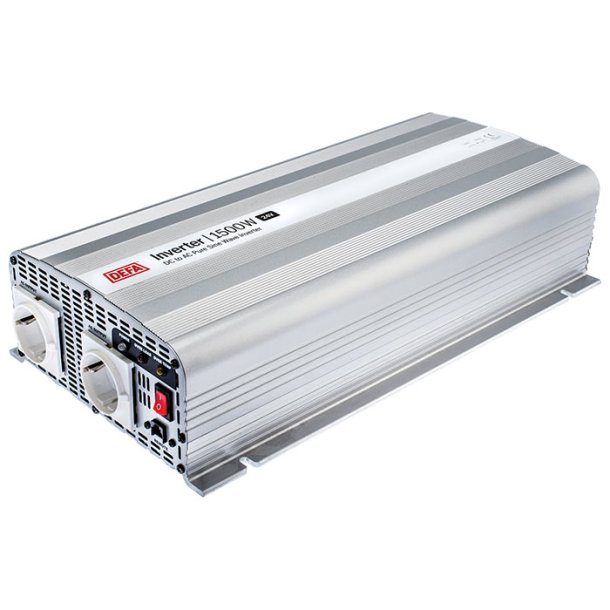 DEFA inverter 24v 1500w, schuko stik