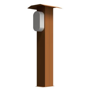 Ladestander til 1 DEFA Power i cortens st�l