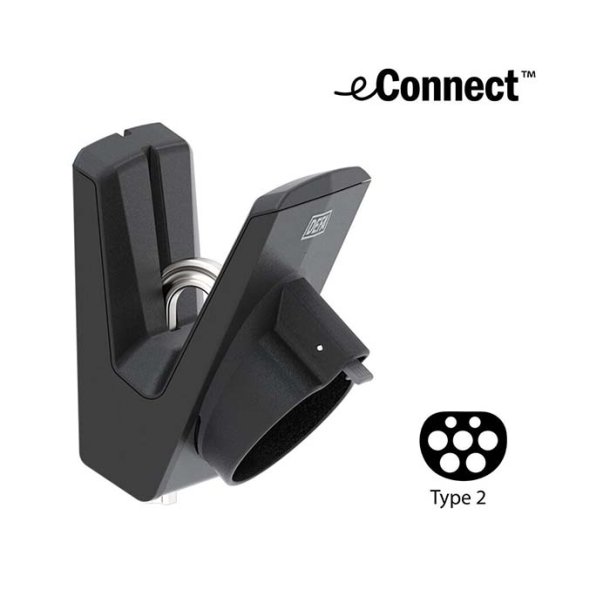 Sikrings docking station for ladekabel