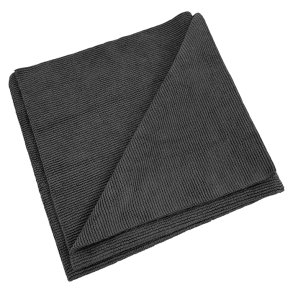 Mikrofiberklud, 40x40cm, 330gsm, 10 stk Sort