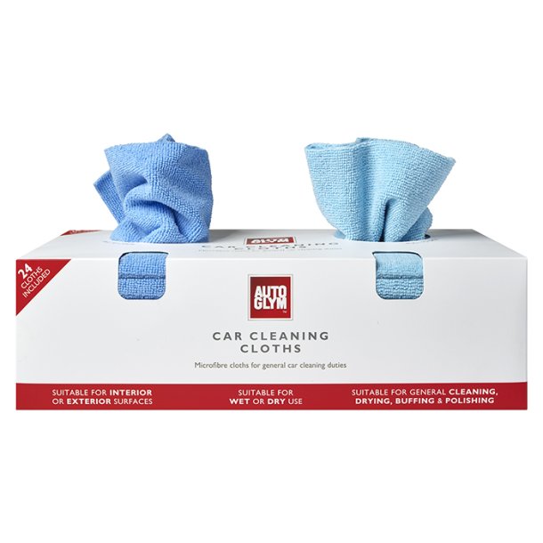 Autoglym Mikrofiberklude i kasse 250gsm 32x32cm 24 stk