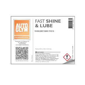 Label Autoglym Fast Shine & Lube