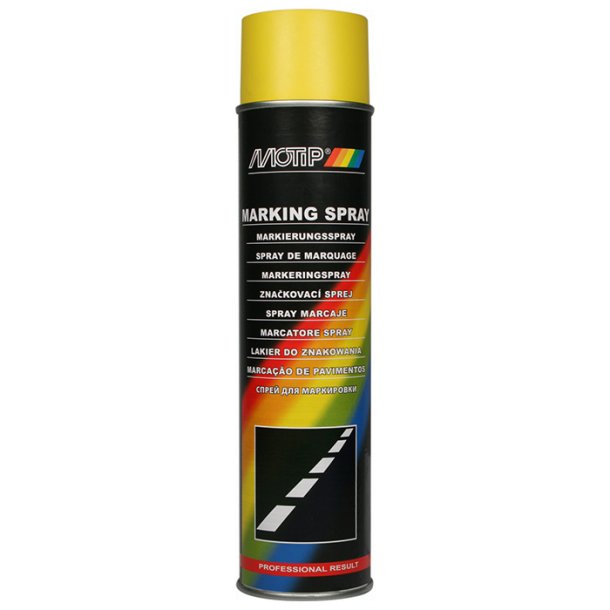 Motip Gul markeringsspray 600ml.