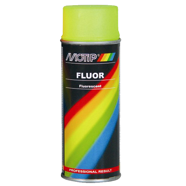 Flouriserende spray 400ml gul