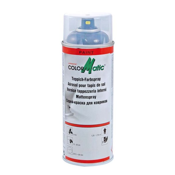 ColorMatic Tekstilspray sort til bundmtter 400ml.