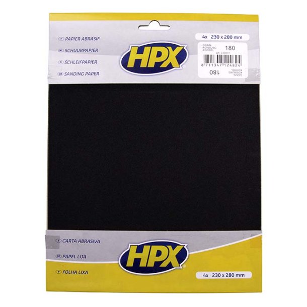 HPX sandpapir p180 - 4 stk.