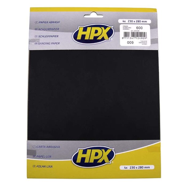 HPX sandpapir p600 - 4 stk.