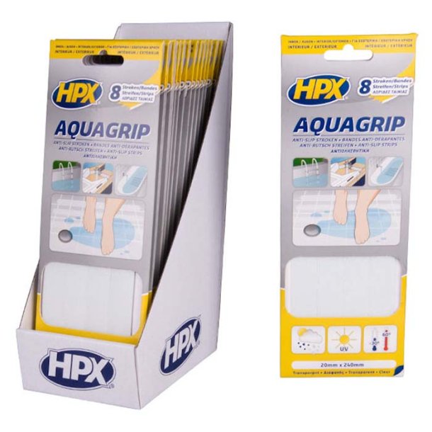 HPX antiskrid bnd transparent, vand, 20mm x 240mm