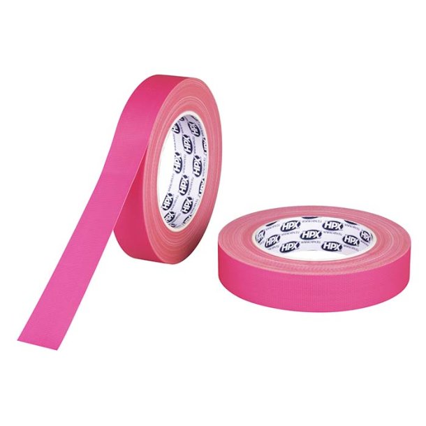 Gaffatape fluo pink, 25mm x 25m