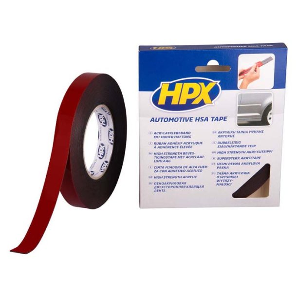 HPX dobbeltklbende tape 19mm x 10m