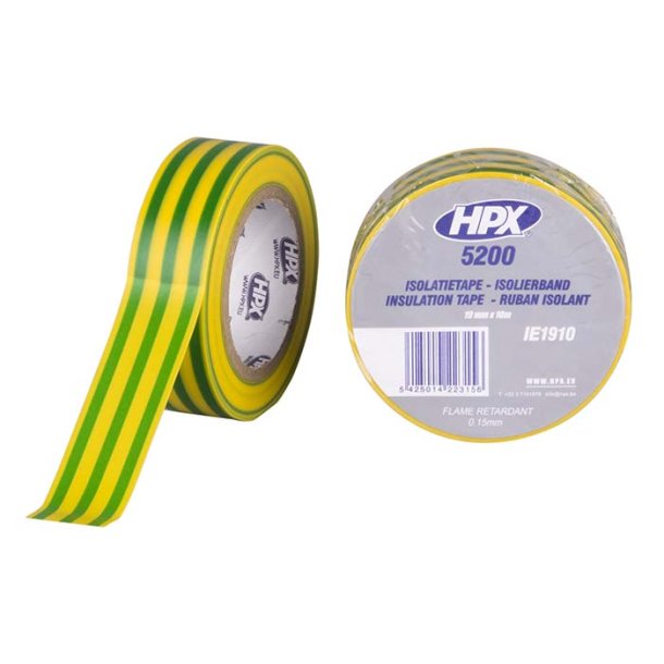 HPX isolerbnd gul/grn 19mm x 10m