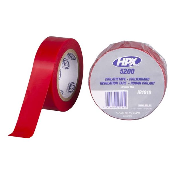 HPX isolerbnd red 19mm x 10m