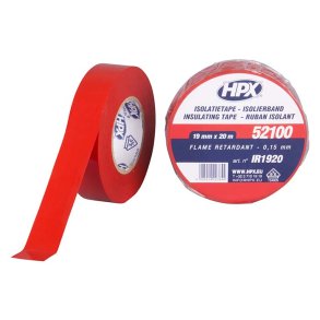 Lux isolerb�nd r�d 10 rl. 19mm x 20m