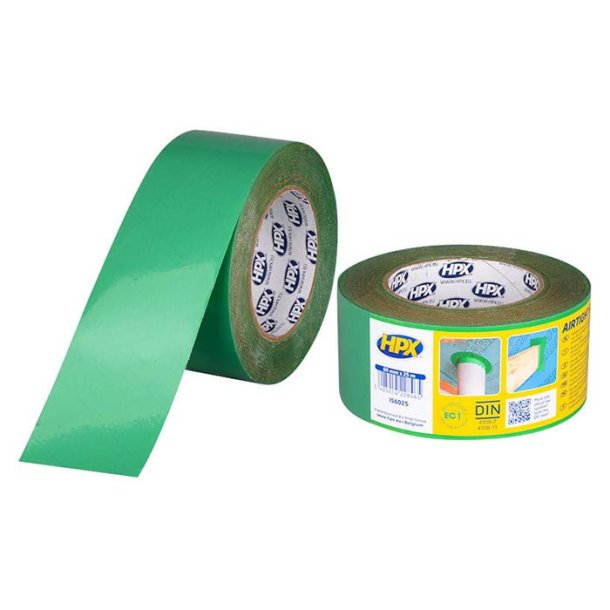 HPX PE film tape, grn, 60mm x 25m