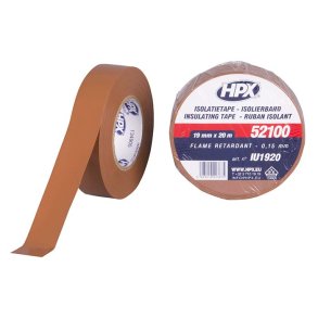 Lux isolerb�nd brun 10 rl. 19mm x 20m
