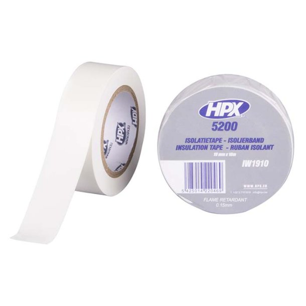 HPX isolerbnd hvid 19mm x 10m