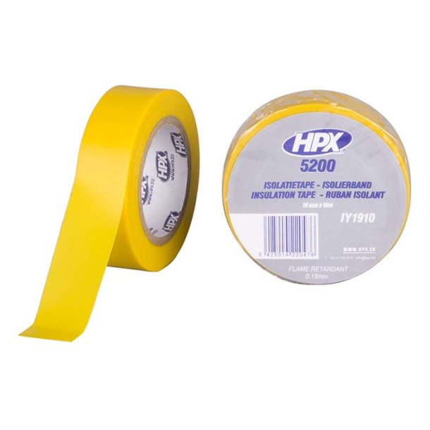 HPX isolerbnd yellow 19mm x 10m