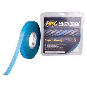 multitack dobbeltkl�bende tape semi-transp, 19mm x 25m