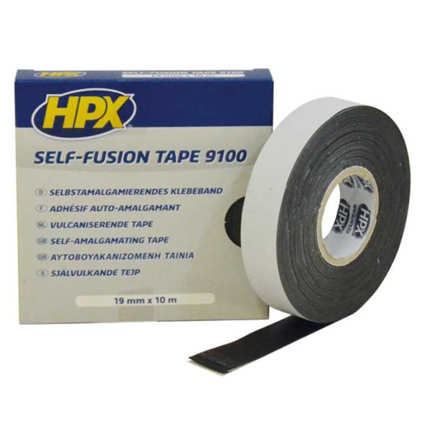 HPX selv vulk. tape sort 19mm x10m