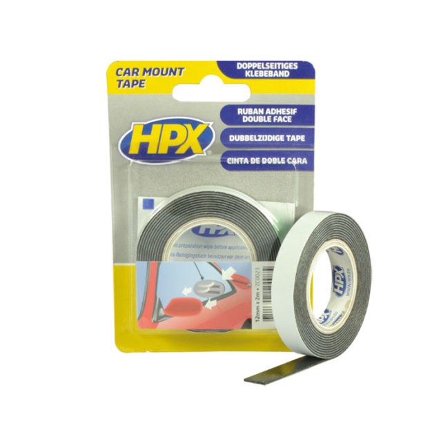 HPX dobbeltklbende tape 12mmx2m