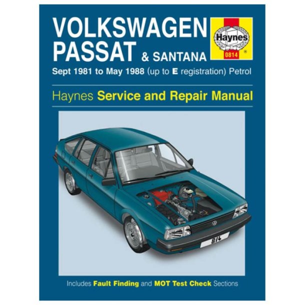 Hndbog VW Passat/santana benzin 81-88