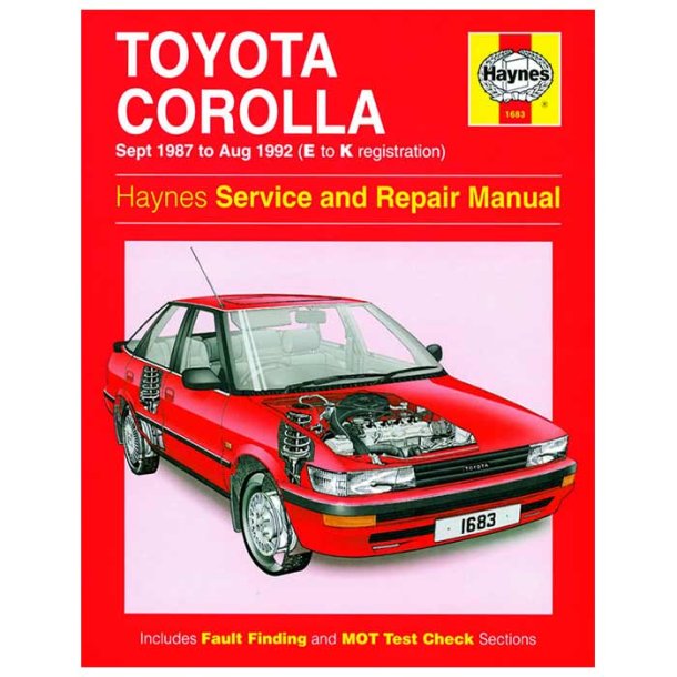 Hndbog Toyota Corolla 09.1987-08.1992