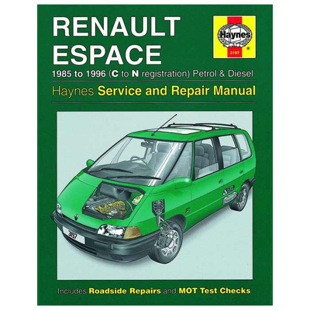 Hndbog Renault Espace benz+diesel 85-96