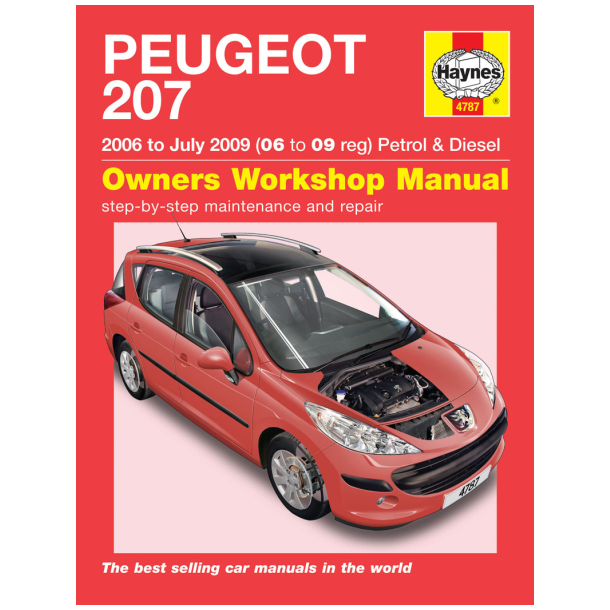 Hndbog Peugeot 207 benz+diesel 06-09