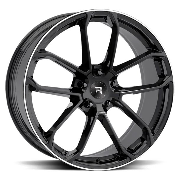 R14 Black Polish 11x22 5/130 ET52 CB71.6 R14 76mm PO