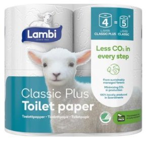 Lambi toiletpapir 3 lags extra soft/long luksus 28 rl's pk.