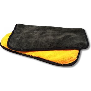 Mikrofiberklud, dobbelt orange/gr 40x40cm